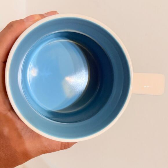 Starbucks Istanbul Turkiye Coffee Mug Global Icon 2012 Tan Light Blue EUC 16 Oz. - Picture 3 of 9